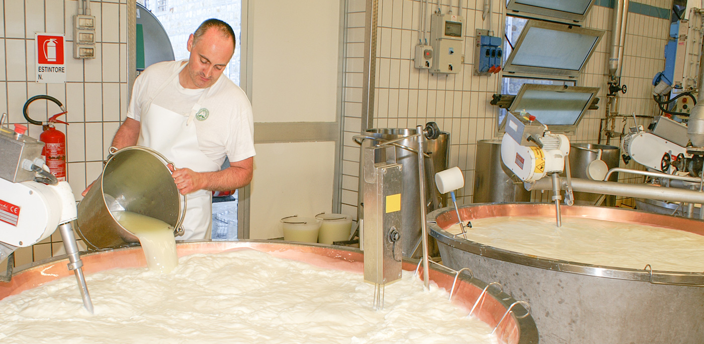 Aggiunta del siero al latte per la produzione di Parmigiano Reggiano prodotto di montagna