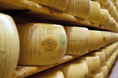 Stagionatura del Parmigiano Reggiano prodotto di montagna